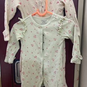 BabyOye Cotton Waffle Knit Full Sleeves SleepSuit