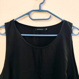 Black Baloon Sleevless Top (Women's)