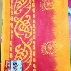 Beautiful Yellow Daily Wear Pure Cotton Saree