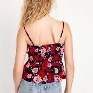 Old Navy Women's Sleeveless Print Ruched Cami Top