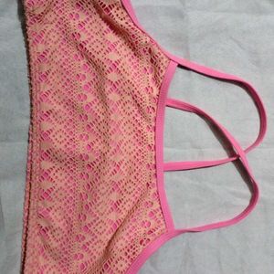 Noen 🩷 Pink Strap Sports Bra