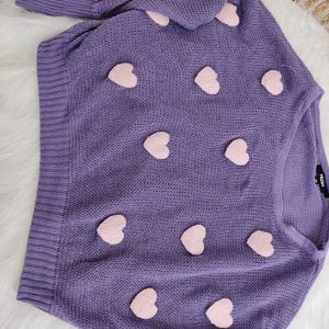 Cute Heart Details Top