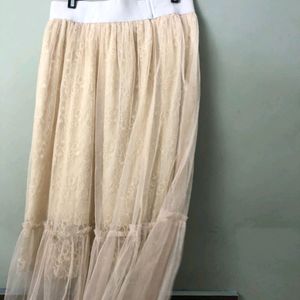 Very Pretty Net Skirt In Korean Look