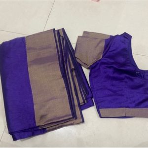 PurpleSaree With Blouse