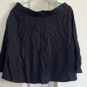 H&M Skirt Black And Zip