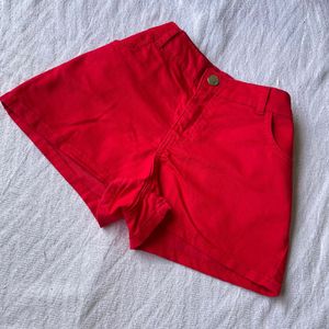 H&M Premium Quality Pinterest Red Denim Shorts