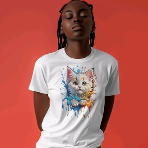 Perfectly Colorful Cat Tee