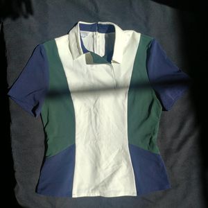 Color-Block Polo Shirt