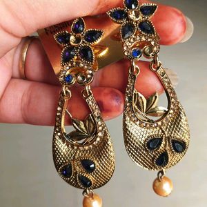 Long Blue Earings