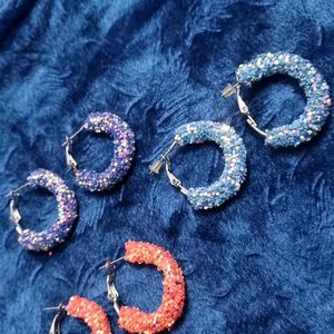 Ring Glitter Earrings