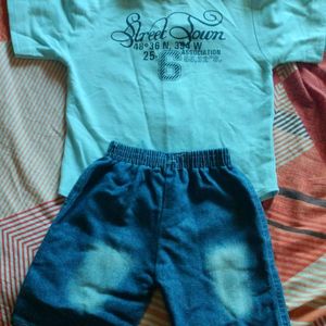 Kids Shirt And Jeans Trouser