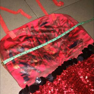 Red Sequence Top Dress