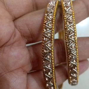 4 Bangles Combo Beautiful  Size 2.8