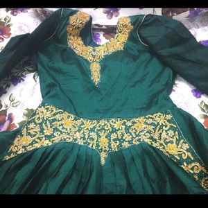 Barbie Gown With Full Ghera About 8 Mtrs.