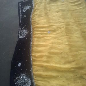 Yellow Heavy Saree