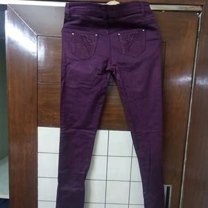 Purple Soft Cotton Pant