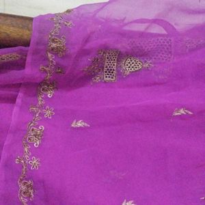 Purple Designer Saree