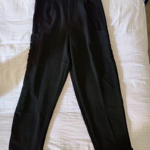 Black Cargo Type Pants