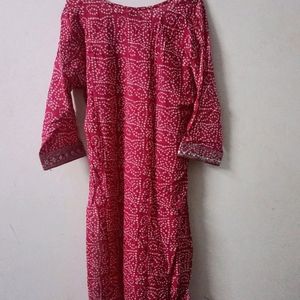 Pink Kurta.