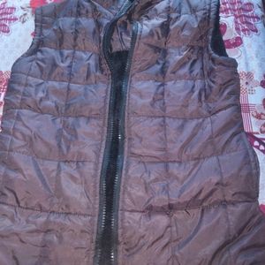 Brown Warm Half Jacket