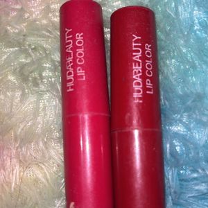 Pink And Red Colour Huda Lipstick For Dupe