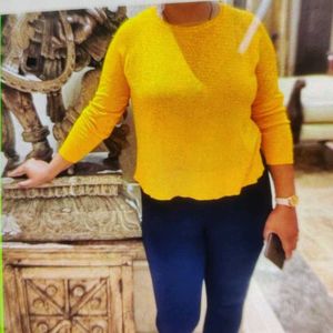 Knit Top Yellow