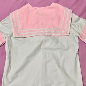 Pink Sailor Collar Top 🎀✨