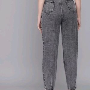 Woman Regular High Rise Gray Jeans 👖