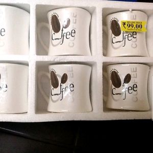 New 6 Pice Coffee Mugs Set By Somny