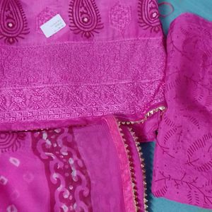 Pure Dola Silk Suit Jaipuri