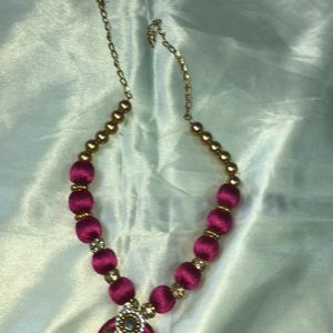 Light Weight Magenta Necklace