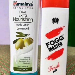 Combo Of Himalaya Body Lotion And Fogg Powder