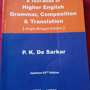 Higher English Grammar, Translation And Compositio