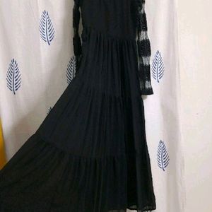 Women Black Colour Gown