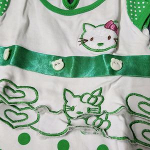 Green Dress For Newborn Girl Baby