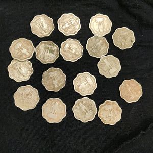 10 Paise Coins - 17 Pieces