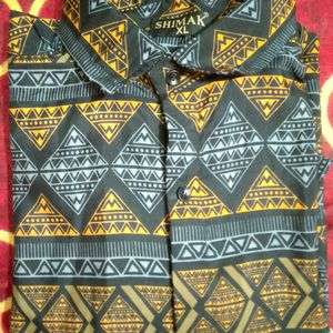 Men Geometric Print Casual Shirt