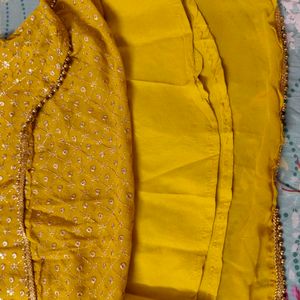 Yellow Sharara Dress