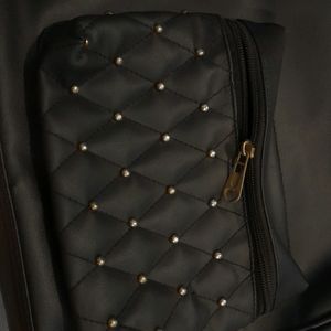 Black Leather Elegant Bag