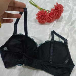 Imported Designer Bra With Shinning Flower