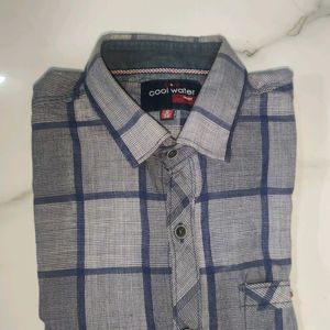 36in Casual Check Shirt Men