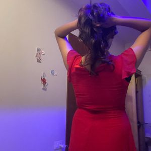 red dress