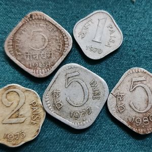 Aluminium coins set