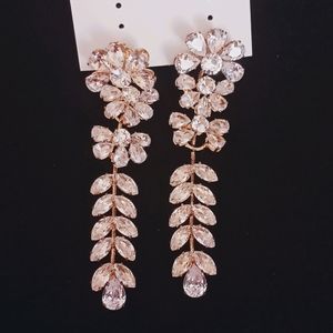 American Diamond Earrings Long