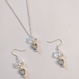 Coquette Bow Necklace Set