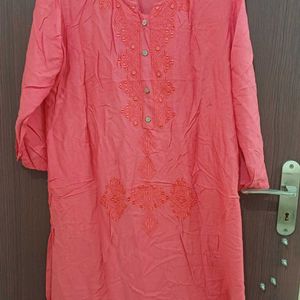 Peach Color Kurti