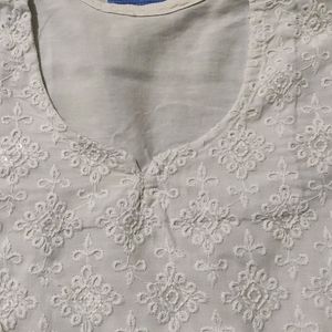 White Chikankari Kurta