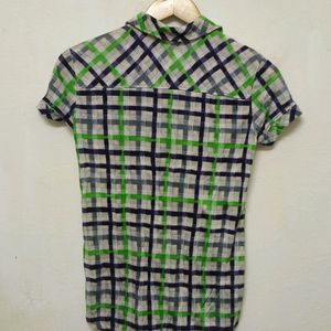 Trendy New Check Cotton Top For Women