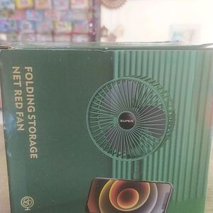 Folding Storage Fan With Mobile Phone Stents