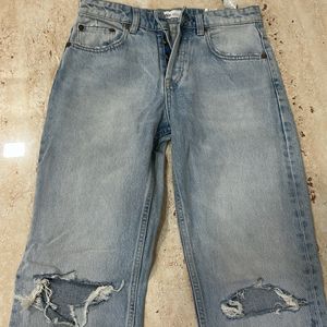 Ripped Straight Zara Jeans